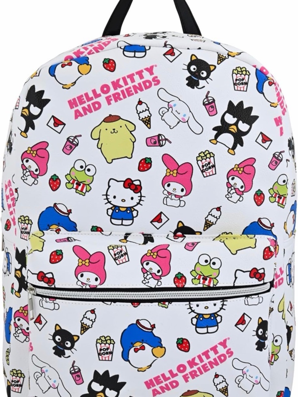 BRAND NEW Sanrio Hello Kitty & Friends White Synthetic Leather Backpack NWTS